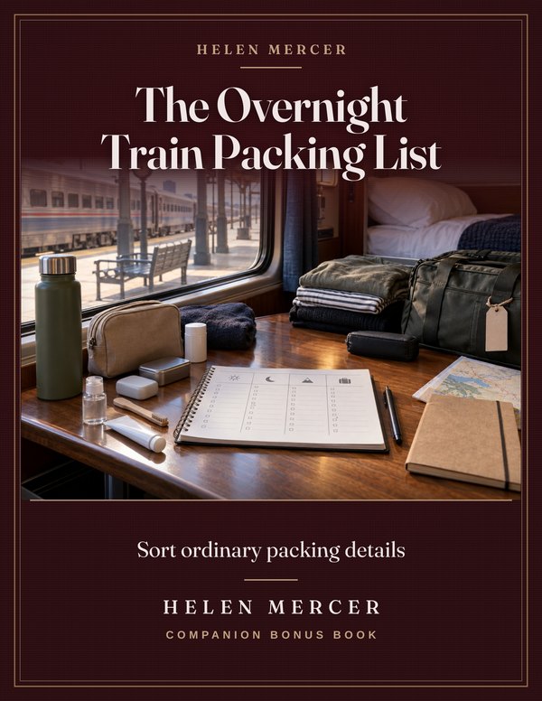 The Overnight Train Packing List bonus book cover
